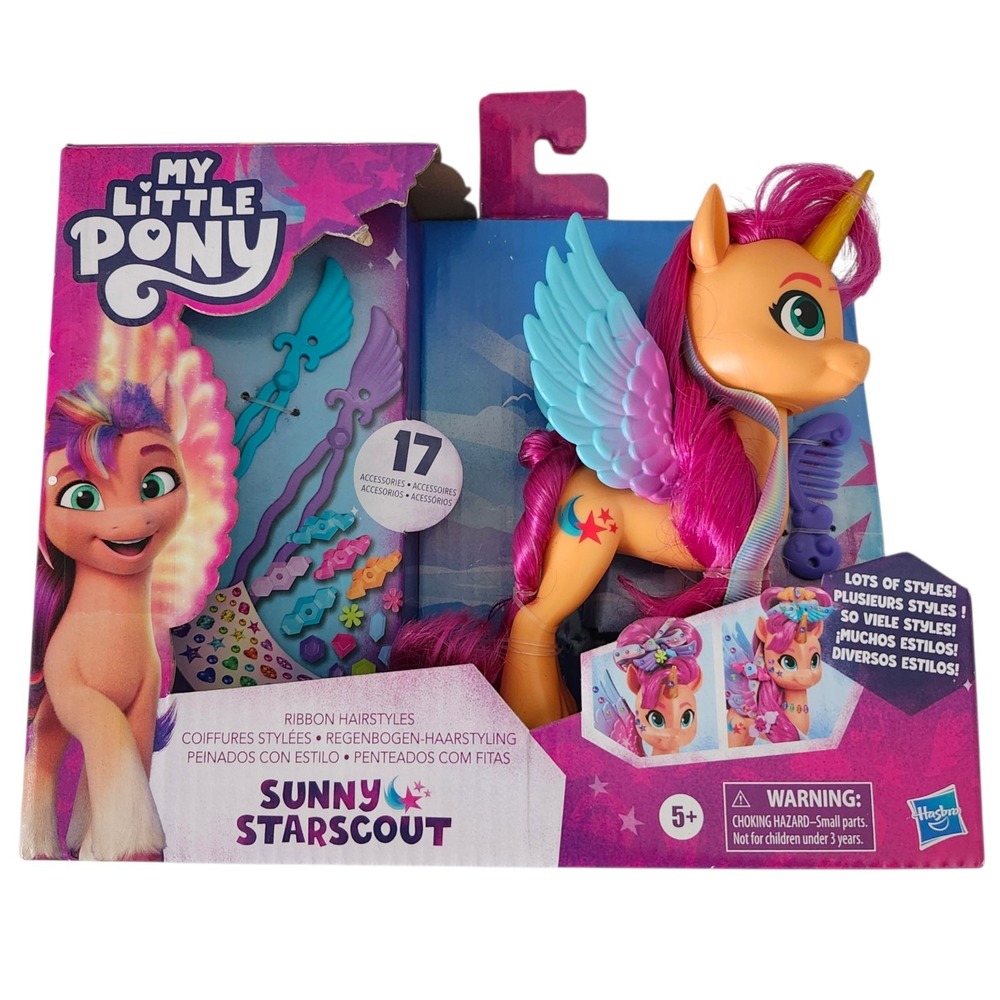 My Little Pony Ribbon Hairstyles Sunny Starscout Styling Hair NEW‎ IN PACKAGE